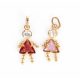Gold & Rhinestone Pendants