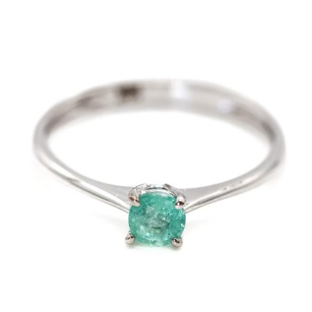 Emerald Radiance Solitaire Ring