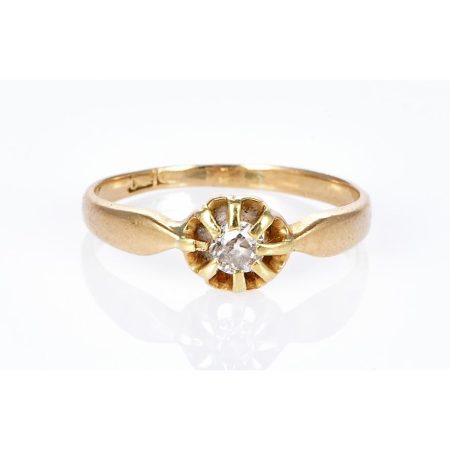 Golden Brilliance Solitaire Ring