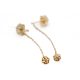 Golden Whisper Drop Earrings