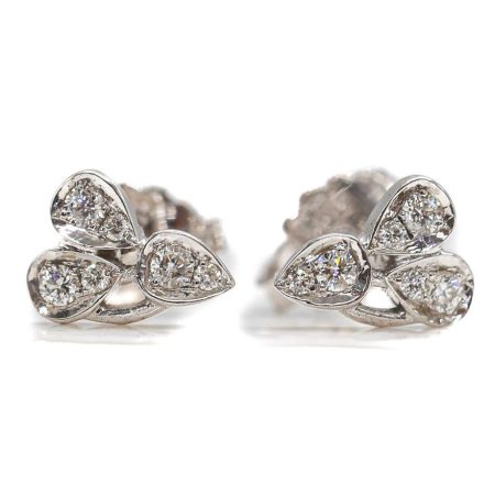 White Gold Diamond Stud Earrings