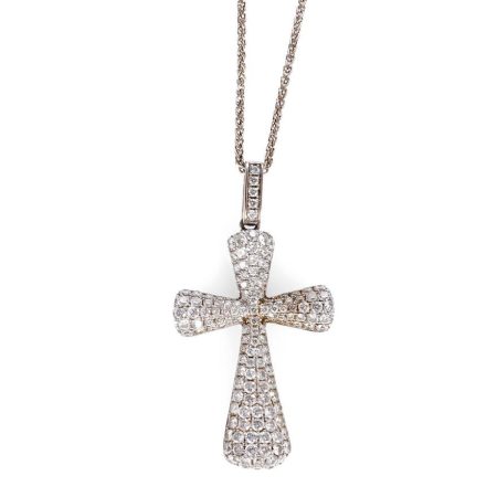 Radiance Diamond Cross Necklace