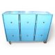 Blue Roller Six-Drawer Chest