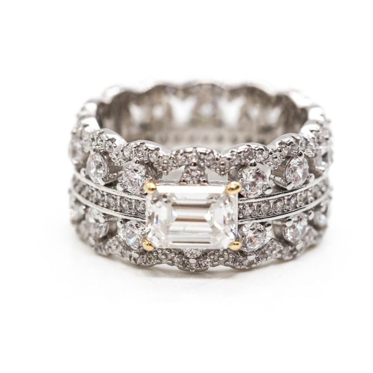 925 Silver Moissanite Ring