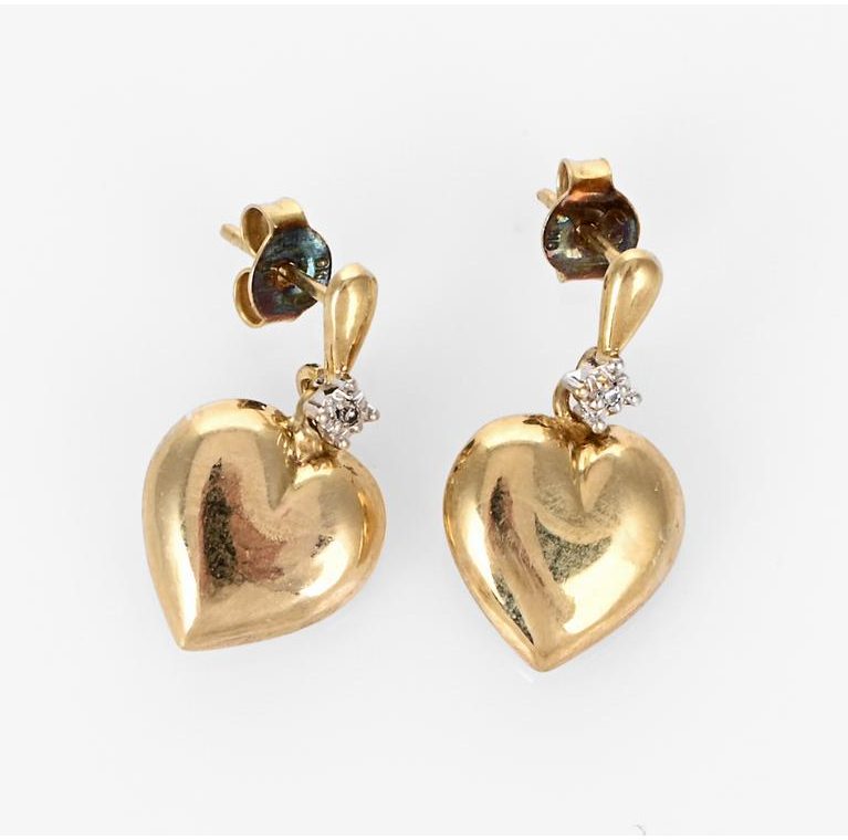 Heartfelt Diamond Earrings
