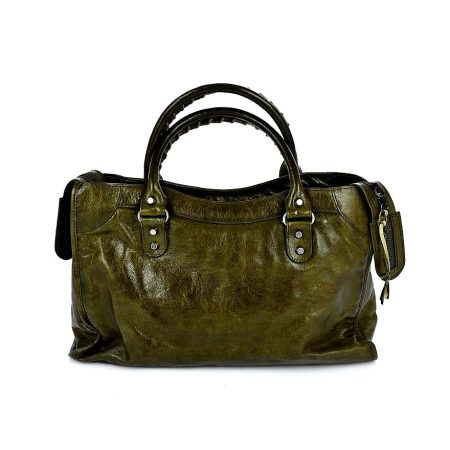 Balenciaga Olive 'City' Handbag