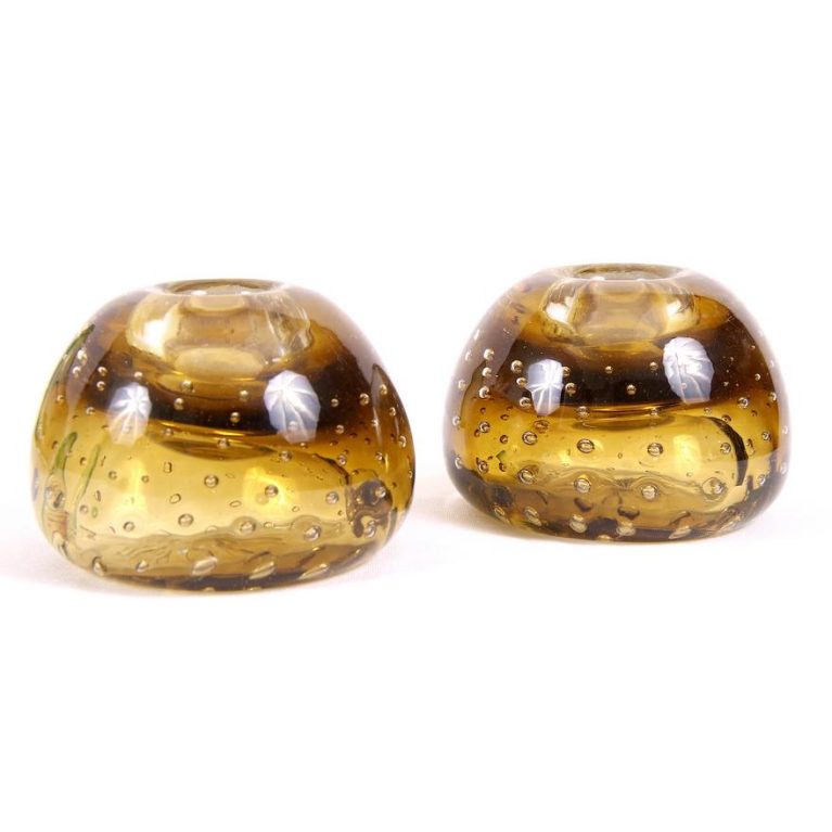 Murano Glow Bubble Candle Holders
