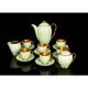 Carlton Ware Green & Gold Coffee Set