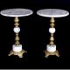 Four Italian Marble Side Tables