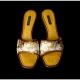 Louis Vuitton Leather Kitten Heel Sandals