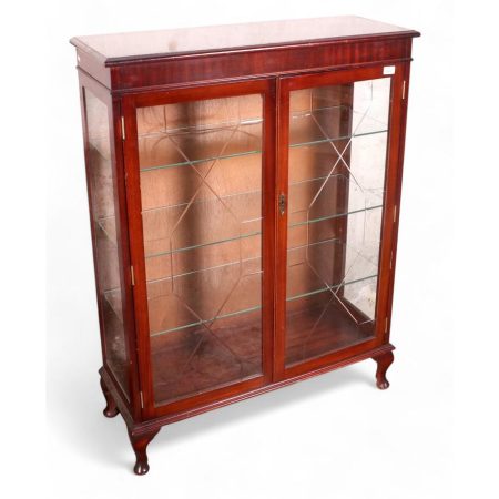 Mahogany-Two-Door-Bookcase