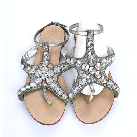 Miu Miu Flat Ankle Strap Sandals