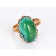 Rose Gold Turquoise Crown Ring