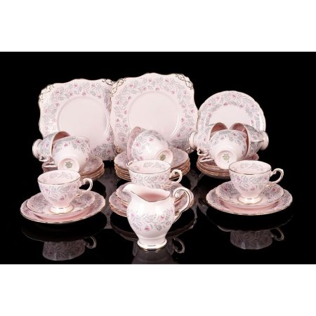 Tuscan Rose Fine Bone China Tea Set