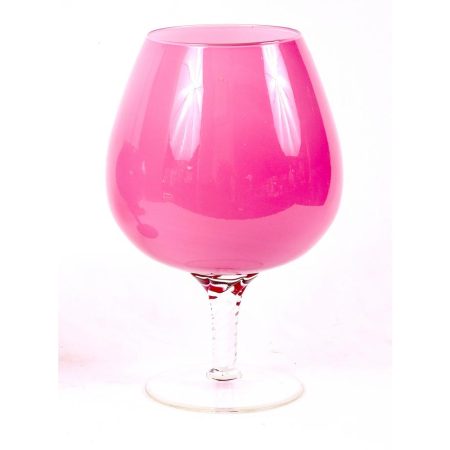 Rose Pink Empoli Goblet Vase