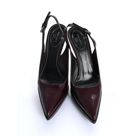 Prada Patent Leather Slingback Heels