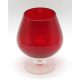 Red Glass Goblet Vase