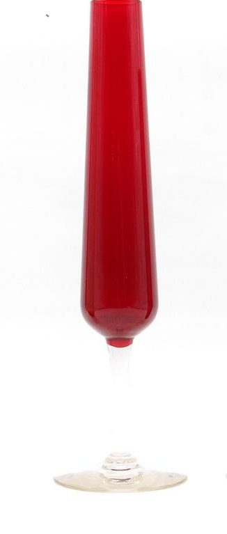Ruby Red Venetian Glass Vase