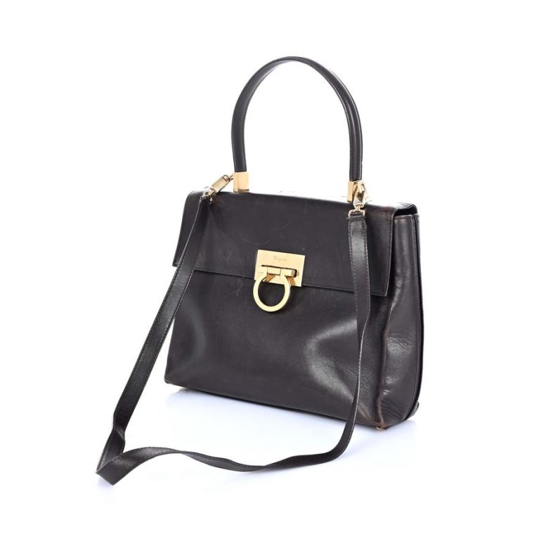 Salvatore Ferragamo 'Gancini' Leather Handbag
