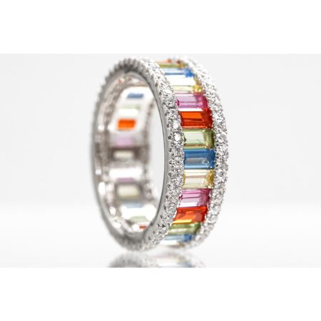 Rainbow Luxe Eternity Band