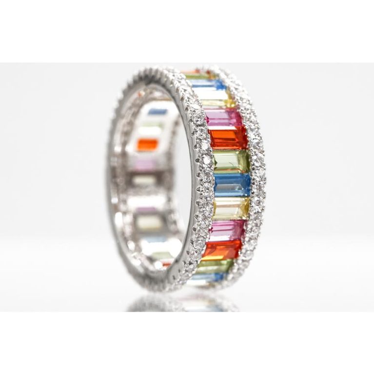 Rainbow Luxe Eternity Band
