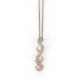 Silver Chain & Scroll Pendant