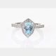 Azure Drop Sky Blue Topaz Ring