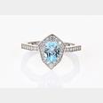 Azure Drop Sky Blue Topaz Ring