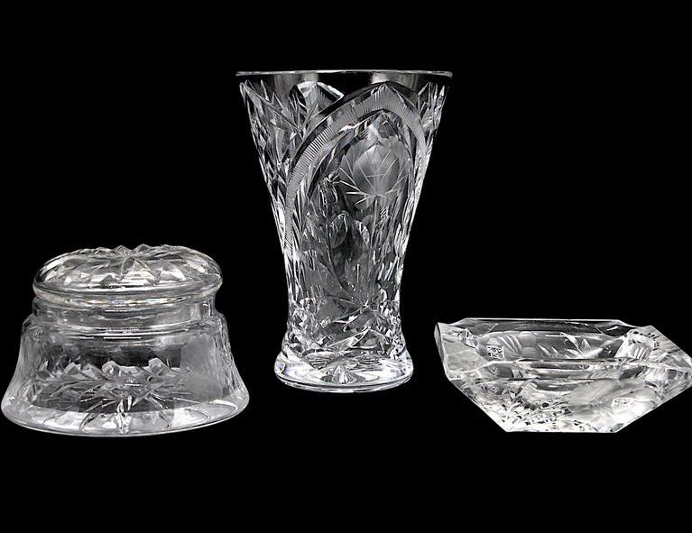 Rose Cut Crystal Wares