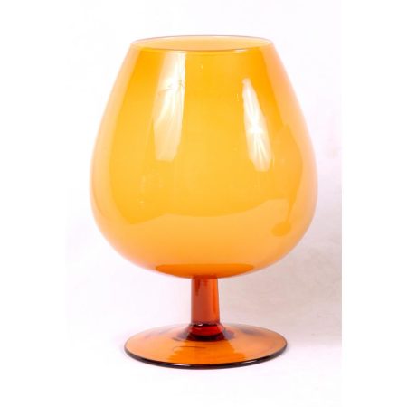 Yellow Vintage Empoli Goblet Vase