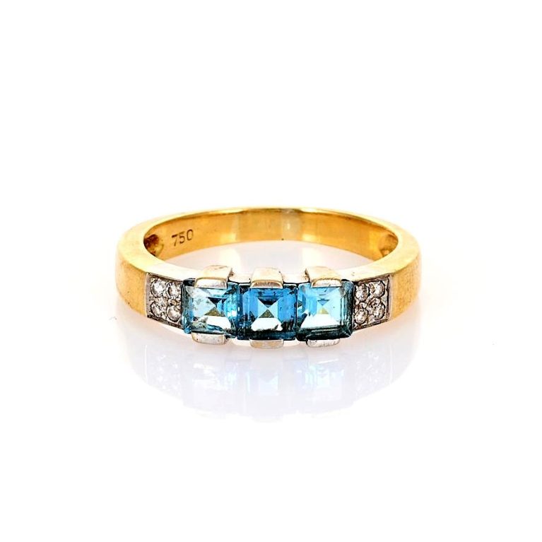 Topaz Crown Ring