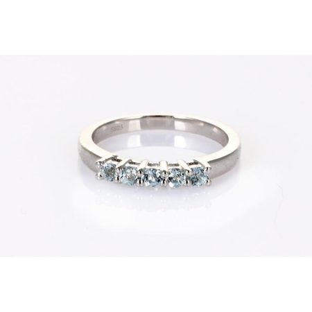 Sterling Silver Aquamarine Ring