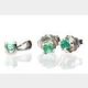 Emerald Set Pendant & Stud Earrings