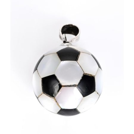 Onyx Pearl Kick Soccer Ball Pendant