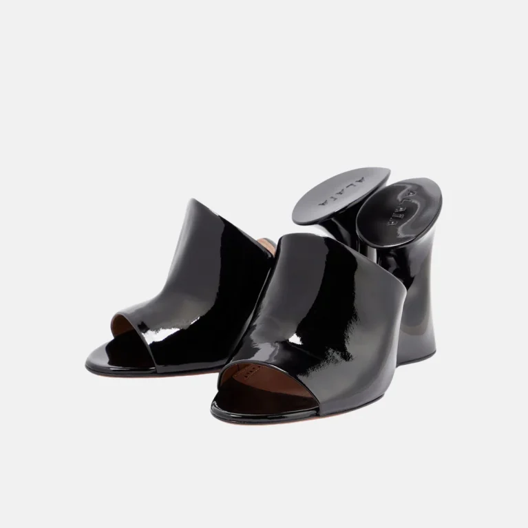ALAÏA Black Heeled Sandals (New)